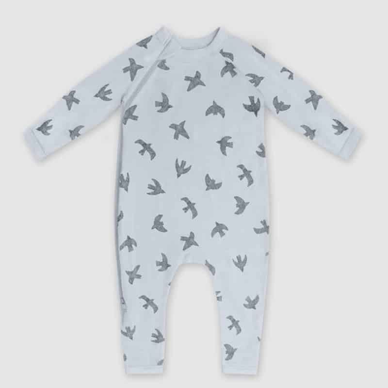 DIM Kids pyjama met rits birds blue