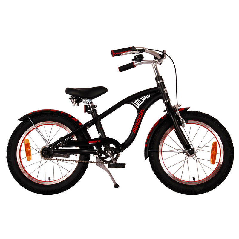 Fiets jongens 16" Volare Miracle Cruiser mat zwart