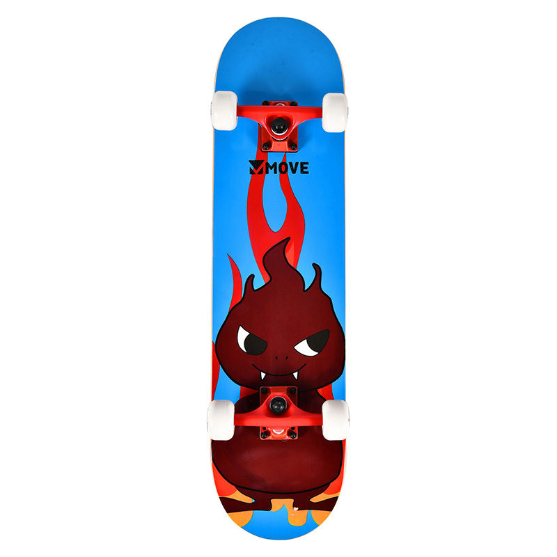 Move Skateboard Fire Blue
