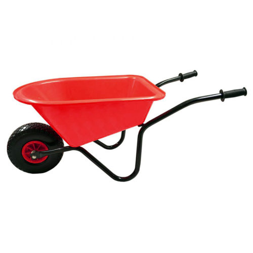 Polet Kinderkruiwagen rood met ijzeren frame en volle banden