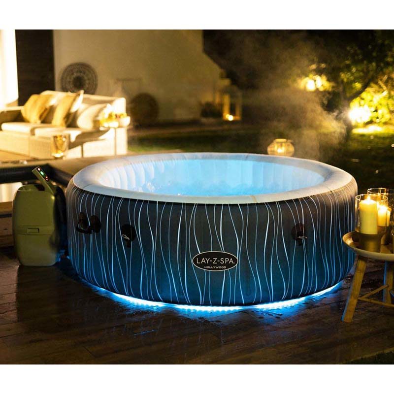 Lay-Z-Spa Bubbel Massage set Hollywood (ø196xh66cm) met LED - Afbeelding 2