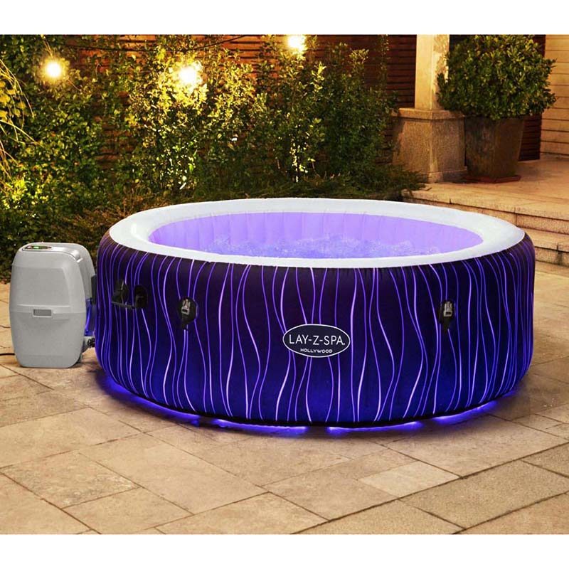 Lay-Z-Spa Bubbel Massage set Hollywood (ø196xh66cm) met LED - Afbeelding 5