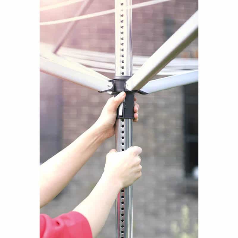Brabantia Droogmolen Lift-O-Matic (50m) met metalen grondanker - Afbeelding 4