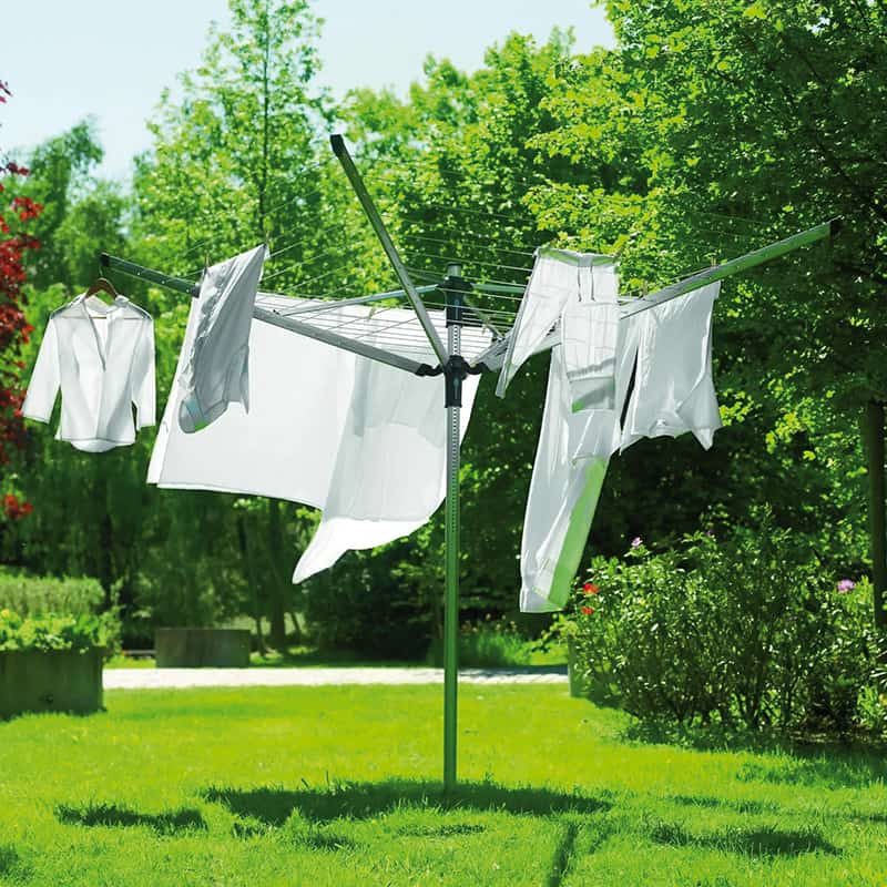 Brabantia Droogmolen Lift-O-Matic (50m) met metalen grondanker - Afbeelding 2