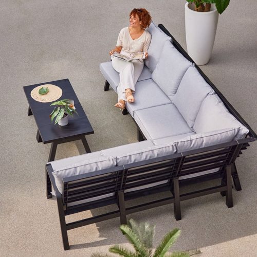 Hartman Ibiza Hoeksalon in Royal Grey