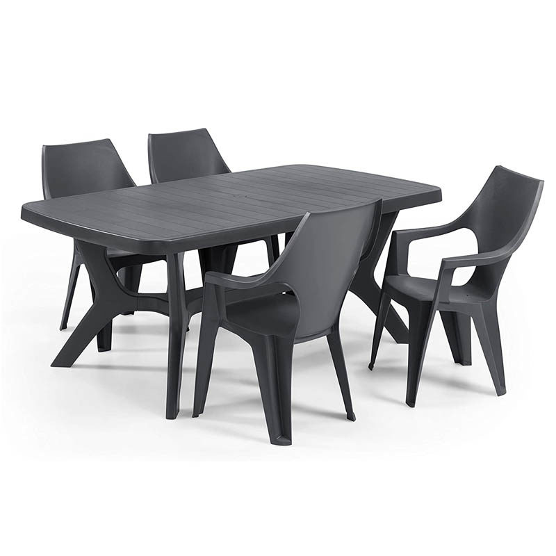 Keter Dante armstoel hoge rug graphite - Afbeelding 2