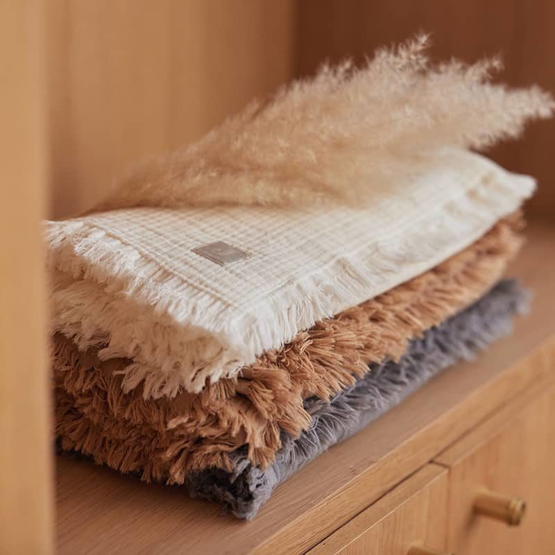 Jollein Deken muslin fringe (75x100cm)