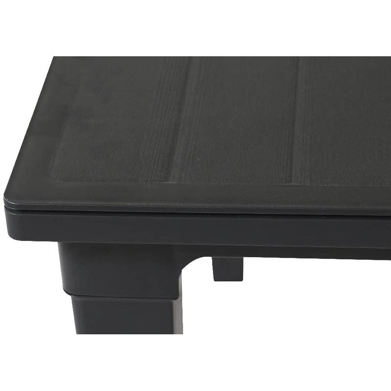 Keter Futura tafel (165x94cm) graphite met parasolopening - Afbeelding 5