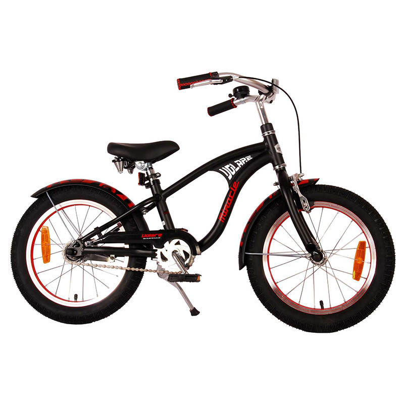 Fiets jongens 14" Volare Miracle Cruiser mat zwart