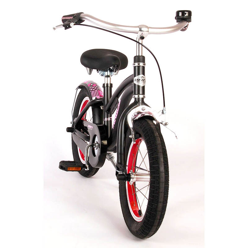 Fiets meisjes 14" Volare Miracle Cruiser mat zwart - Afbeelding 3