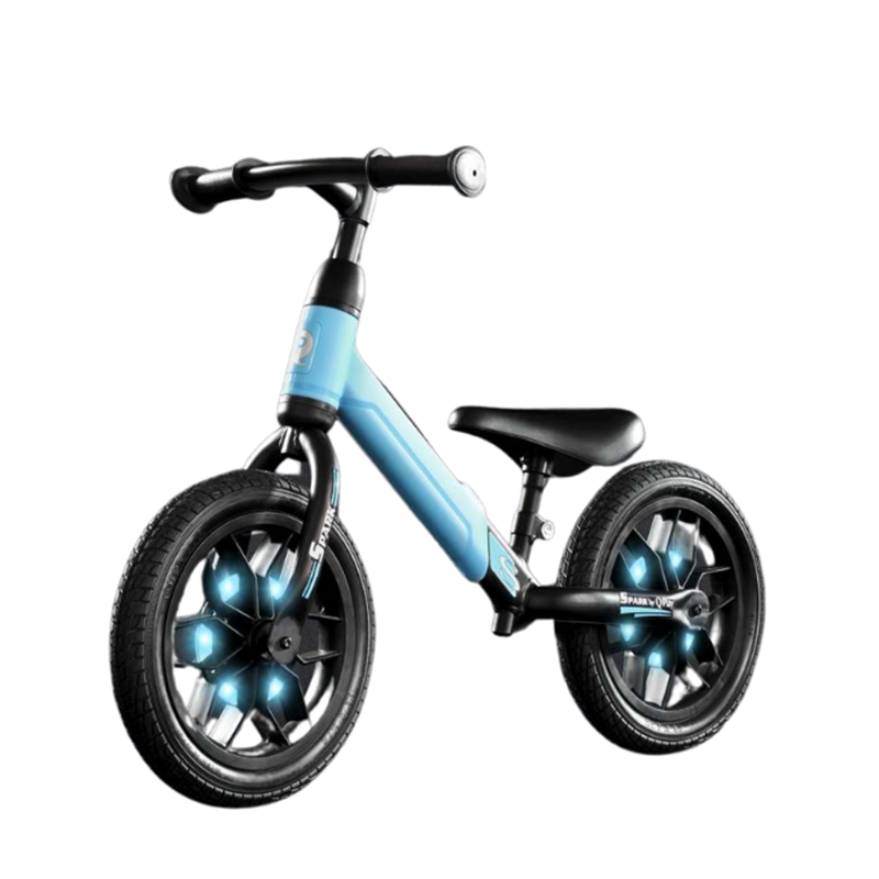 Qplay Loopfiets Spark (met LED) blauw