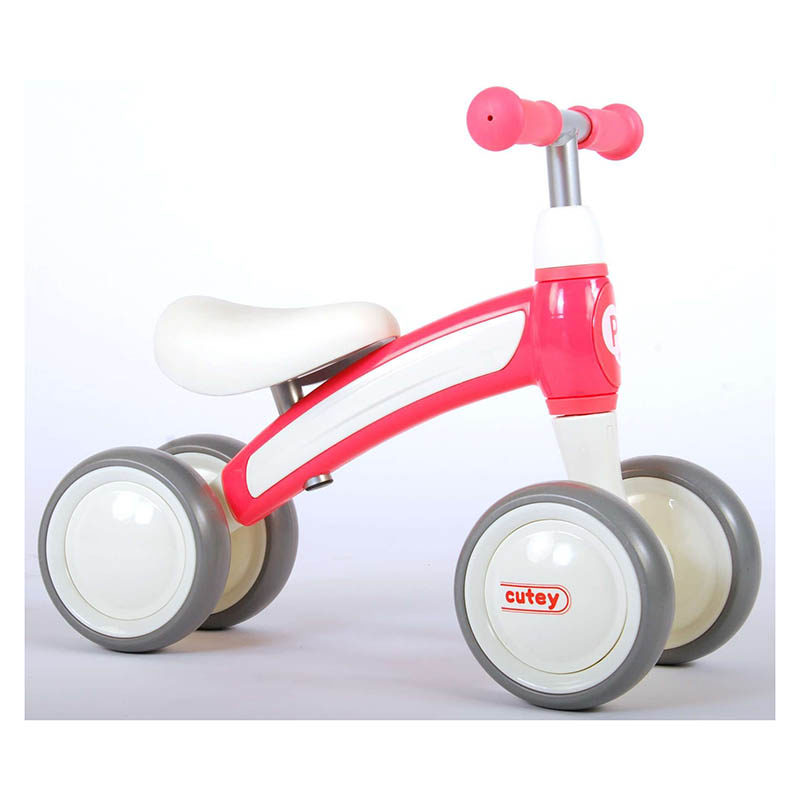 Qplay Loopfiets Cutey met 4 wielen - roze - Afbeelding 8