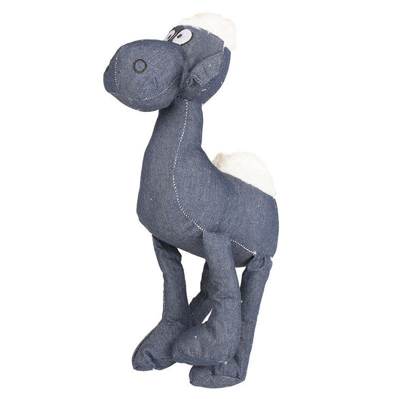 Duvo+ Dogtoy pluche dromedaris jeans (31cm)