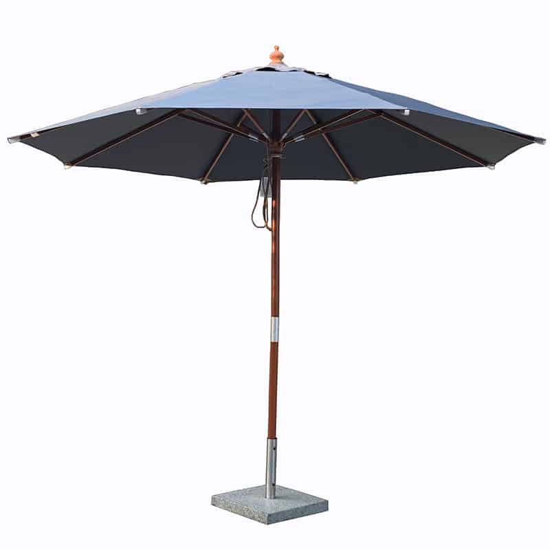 Terugbetaling hoop ziekte Quax Houtmast parasol (ø3m) met katrol - Happyland