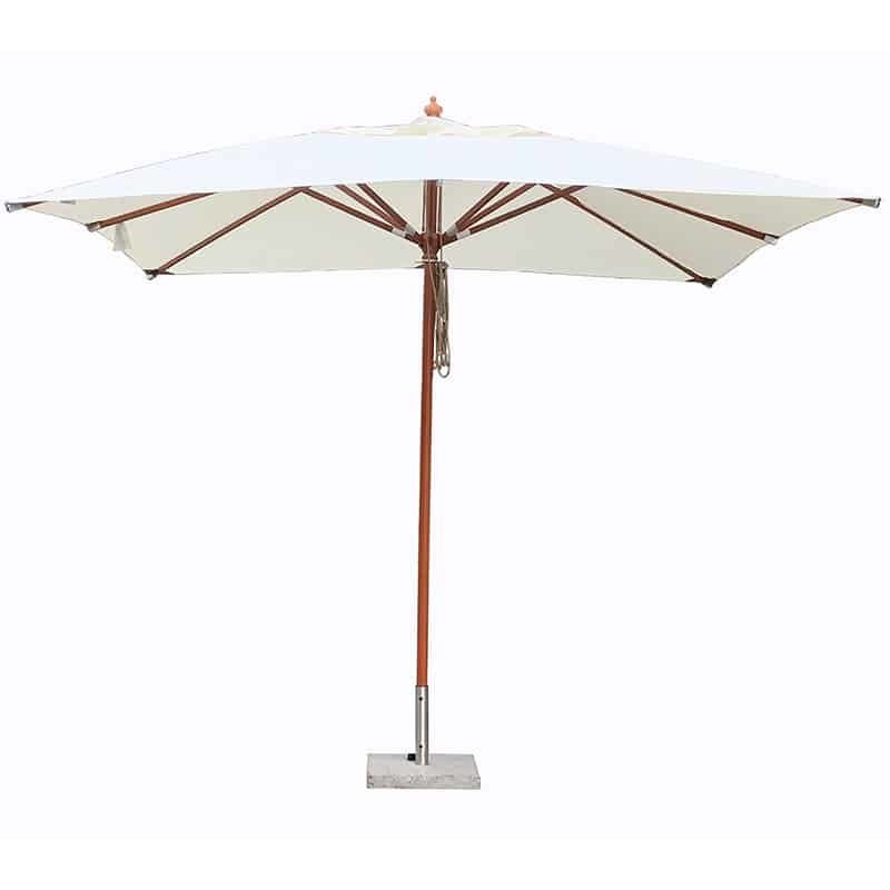 Quax Houtmast parasol (3x3m) met dubbele katrol - Afbeelding 2