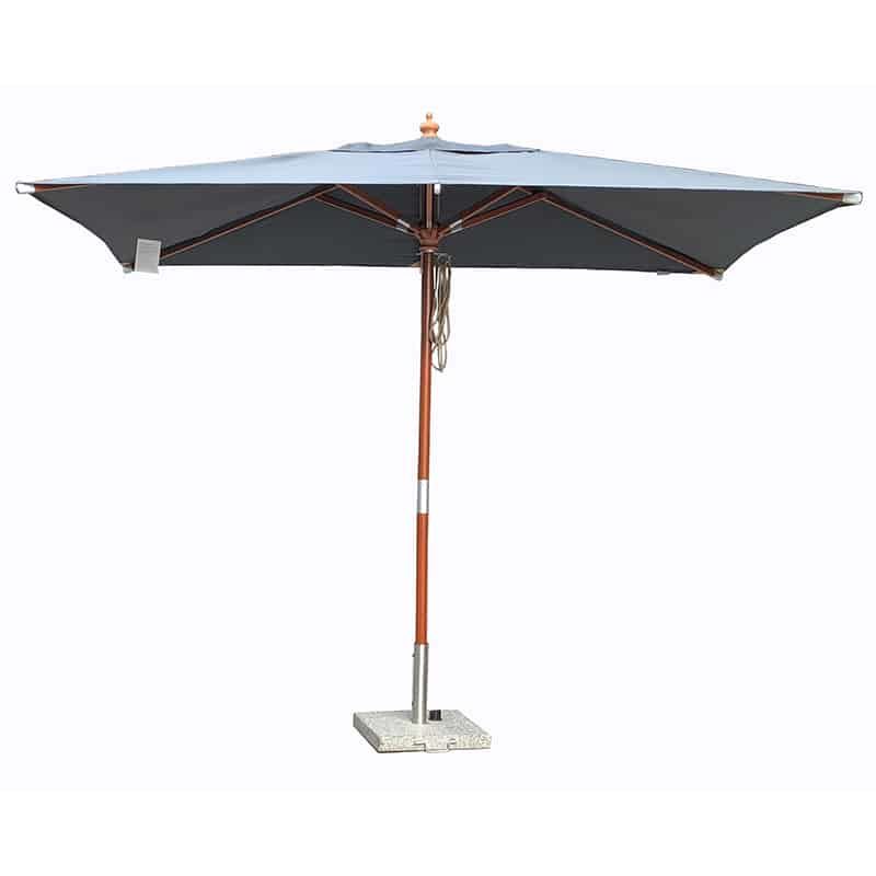 Quax Houtmast parasol (2x3m) met dubbele katrol - Afbeelding 2