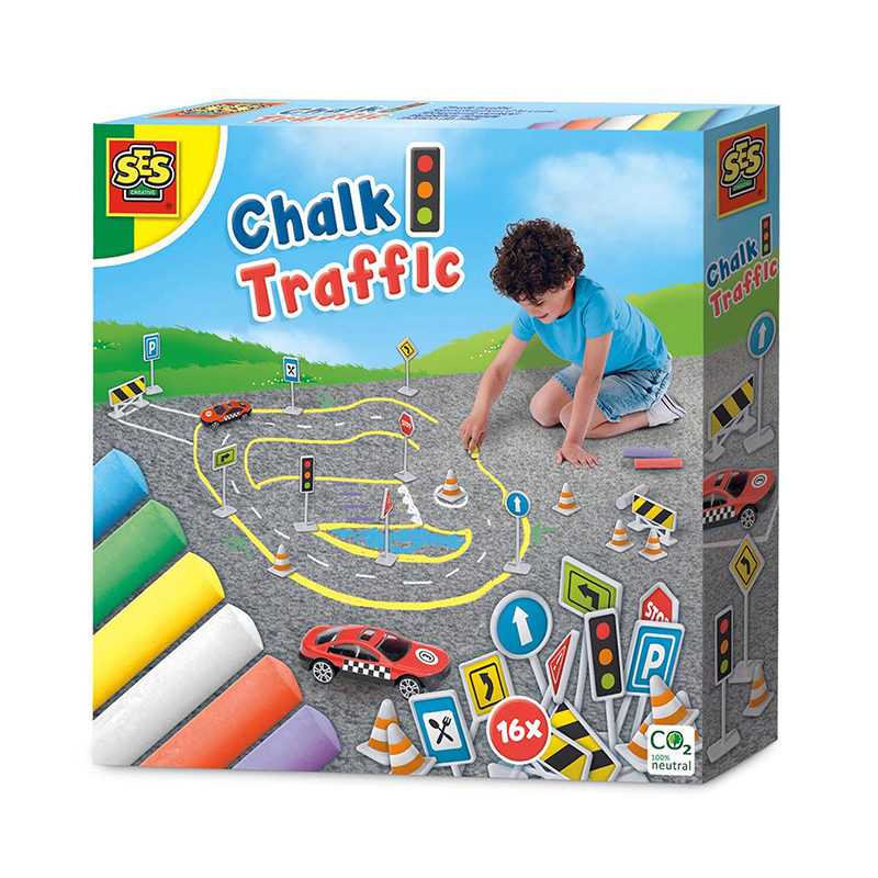 SES Stoepkrijt verkeer