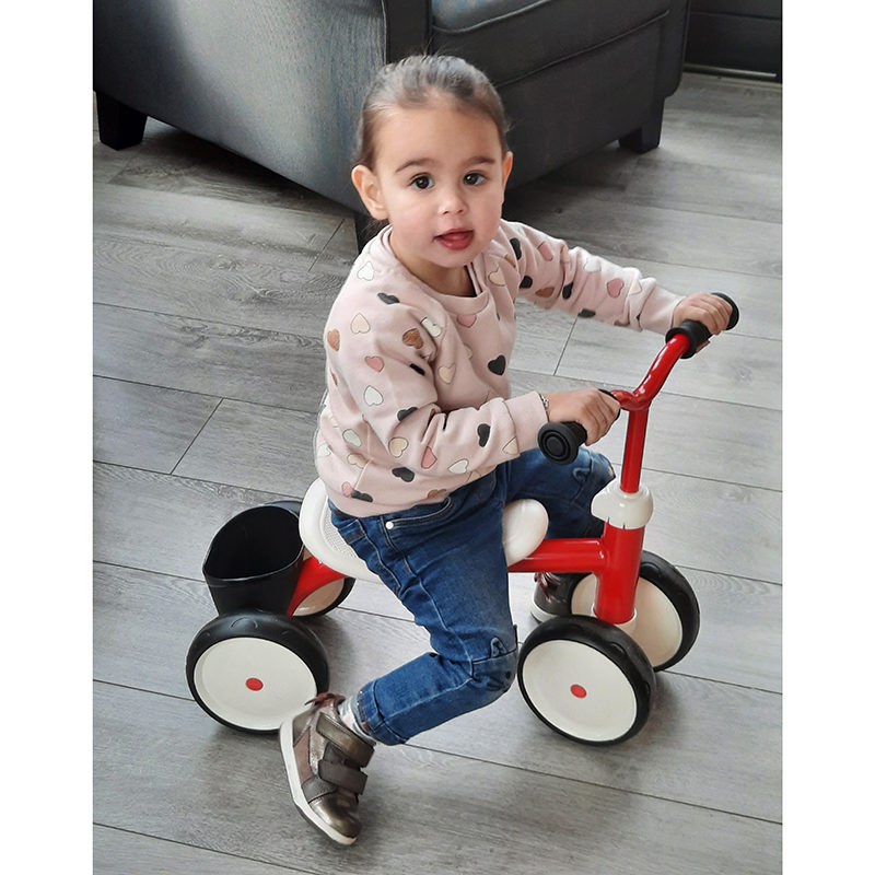 Smoby Loopfiets Rookie rood/wit - Afbeelding 2