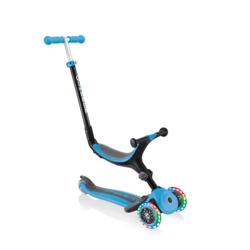Globber Go-Up met lichten, plooibaar, pastel blauw - Afbeelding 5