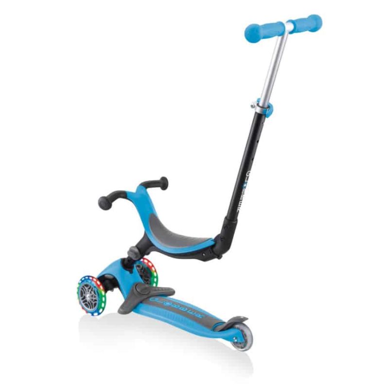 Globber Go-Up met lichten, plooibaar, pastel blauw - Afbeelding 10