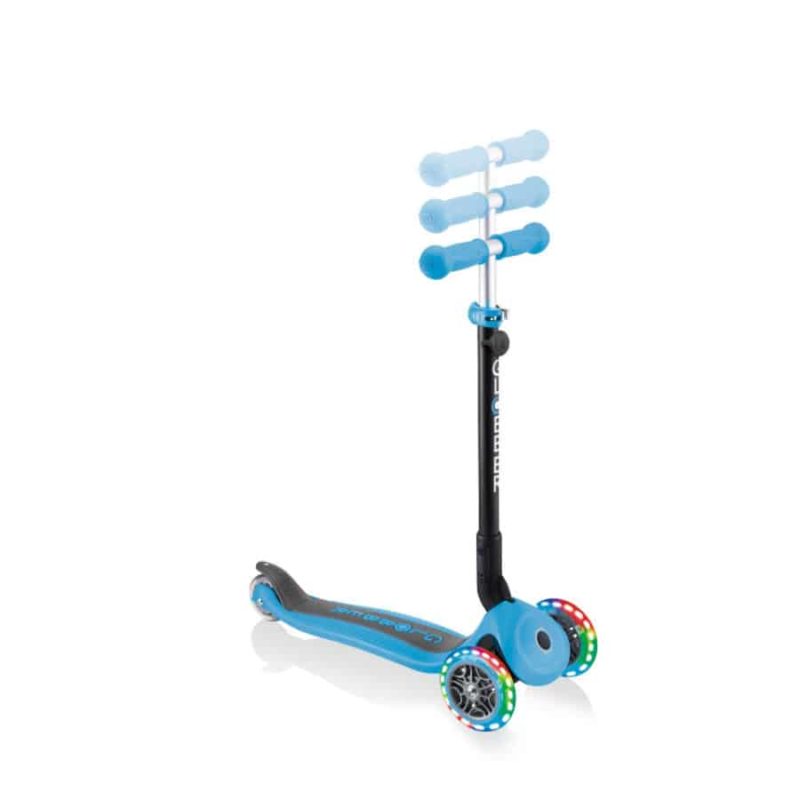 Globber Go-Up met lichten, plooibaar, pastel blauw - Afbeelding 8