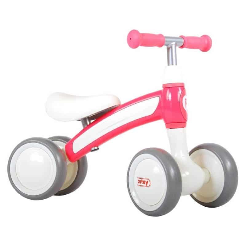 Qplay Loopfiets Cutey met 4 wielen - roze - Afbeelding 5