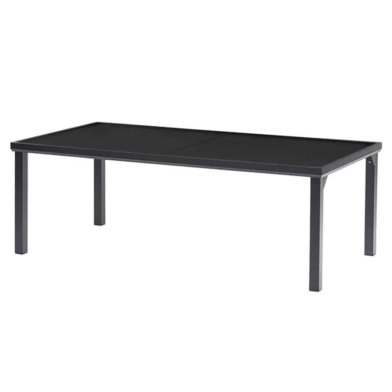Tafel Blacksun (105x210cm) alu zwart