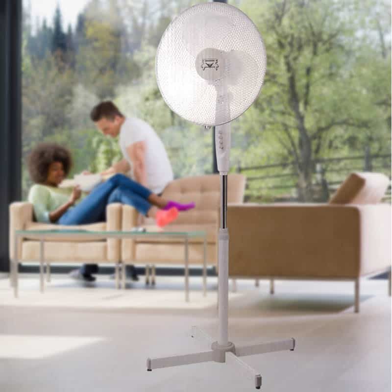 Ventilator op voet (ø40cm) grijs - Afbeelding 2
