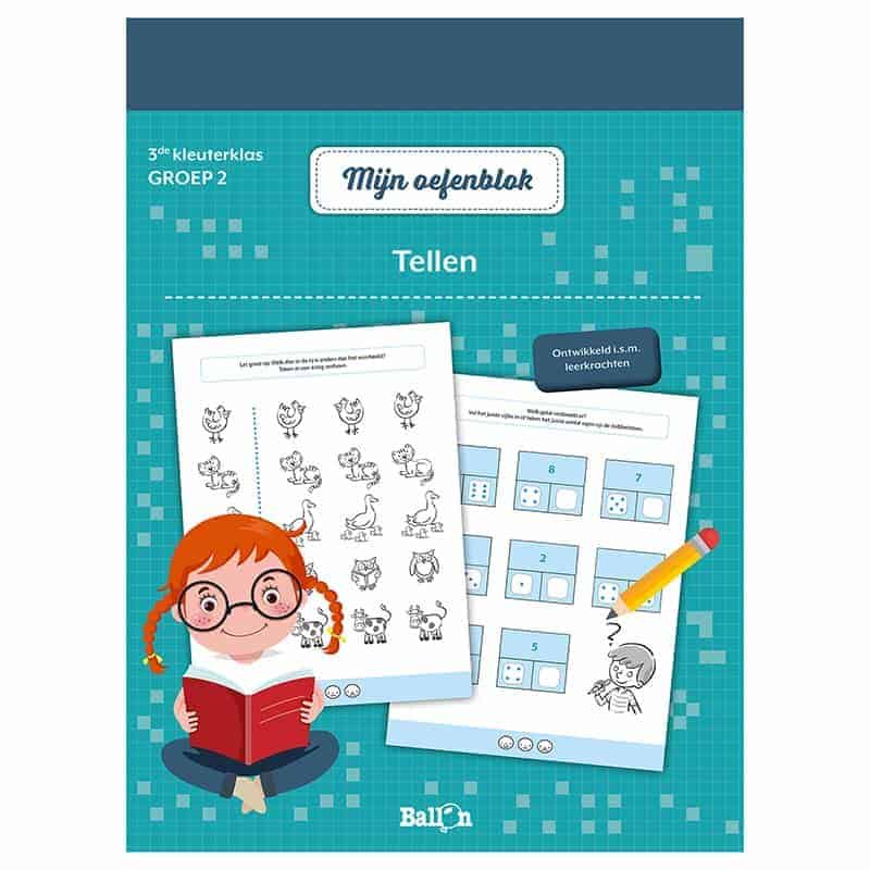 Mijn oefenblok: Tellen (3e kleuterklas - groep 2)