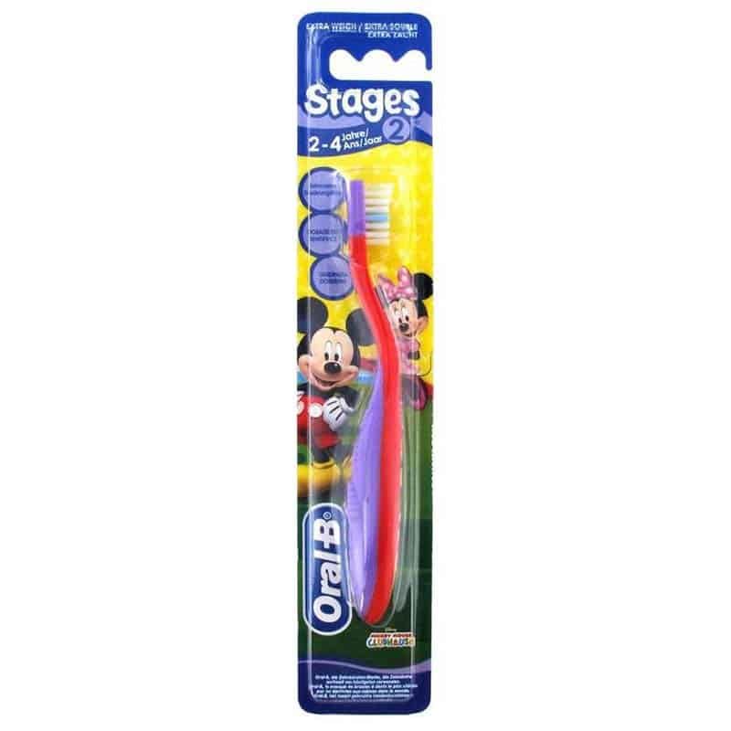 Oral-B Tandenborstel Stage 2 (2-4 jaar) Mickey extra zacht