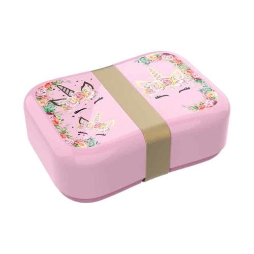 Lunch Buddies Brooddoos (met strap) Unicorn Flower
