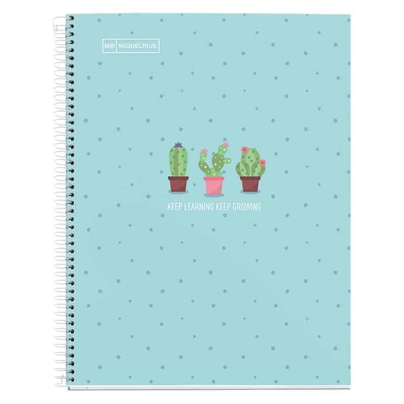 Miquelrius Notaboek "Cactus" geruit (A4) blauw