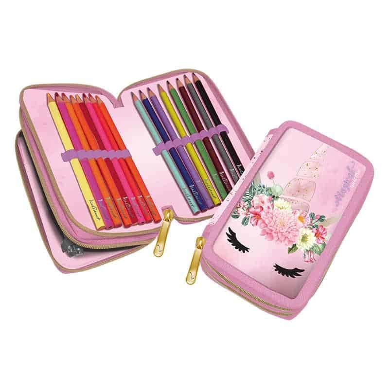 Gevulde pennentas Unicorn Magical, 2  zip (20x13x5cm)
