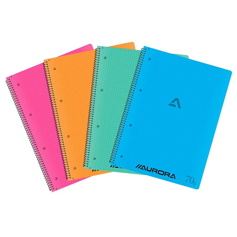 College Spiraalschrift (A4) geruit