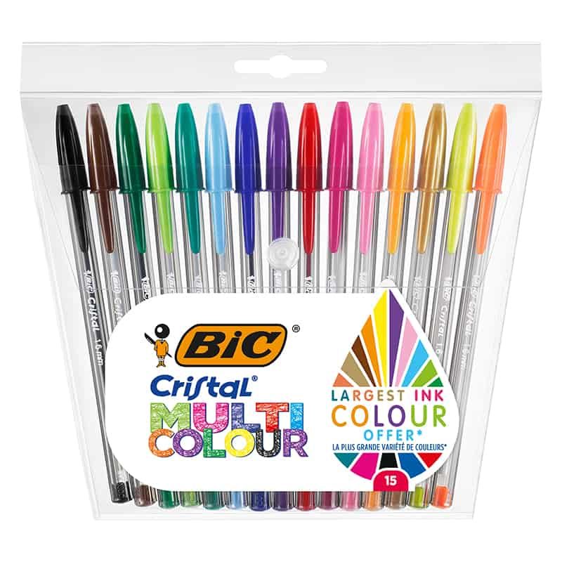 Bic balpen Cristal Multicolour (15 stuks)
