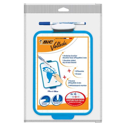Bic Velleda Whiteboard (26x19cm) + stift + wisser