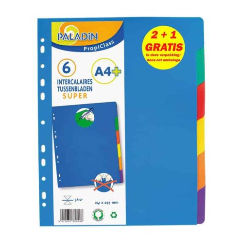 Index super 6 tabs 2+1 gratis