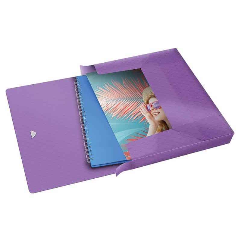 Esselte Documentenbox PP 25mm (A4) lavendelkleur - Afbeelding 2