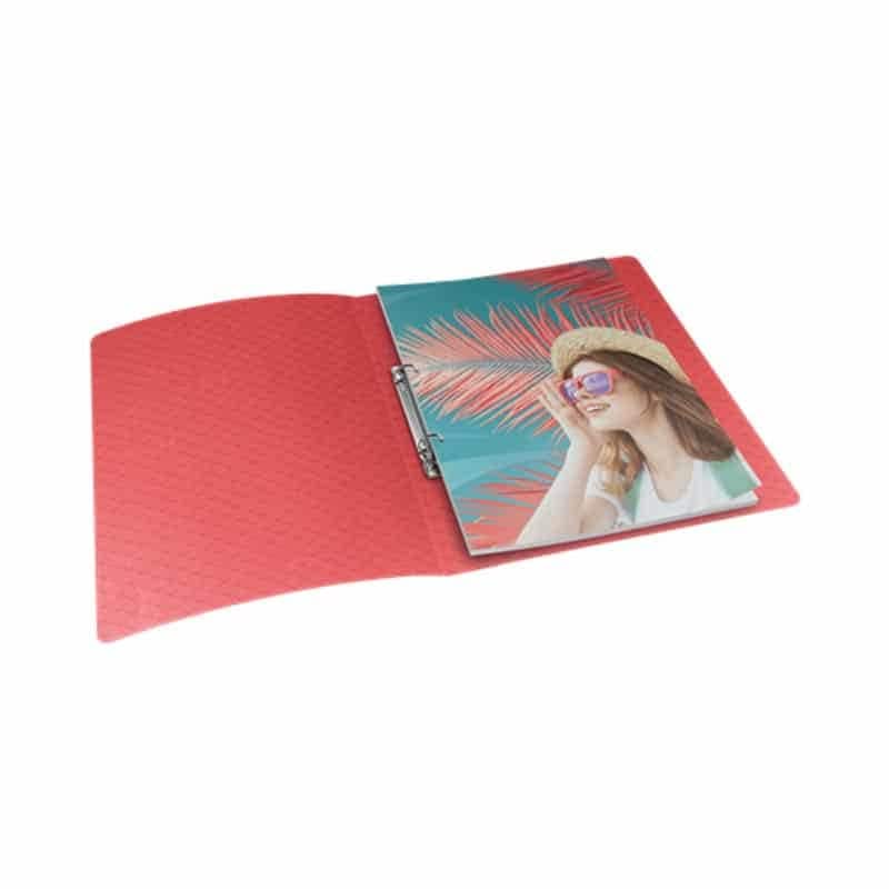 Esselte Ringmap PP soepel 25mm (A4) 2 ringen, koraalkleur - Afbeelding 2