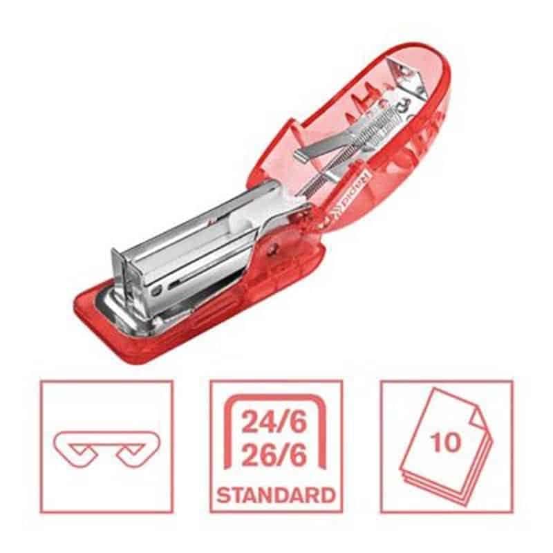 Esselte F4 Nietmachine (10 vel) koraalkleur - Afbeelding 2