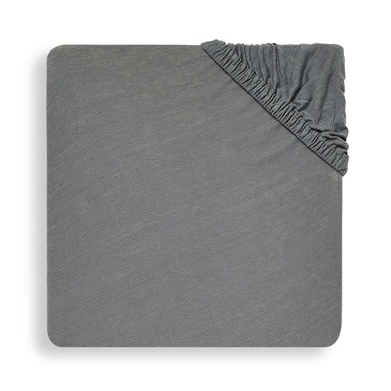 Jollein Hoeslaken (60x120cm) jersey stone grey