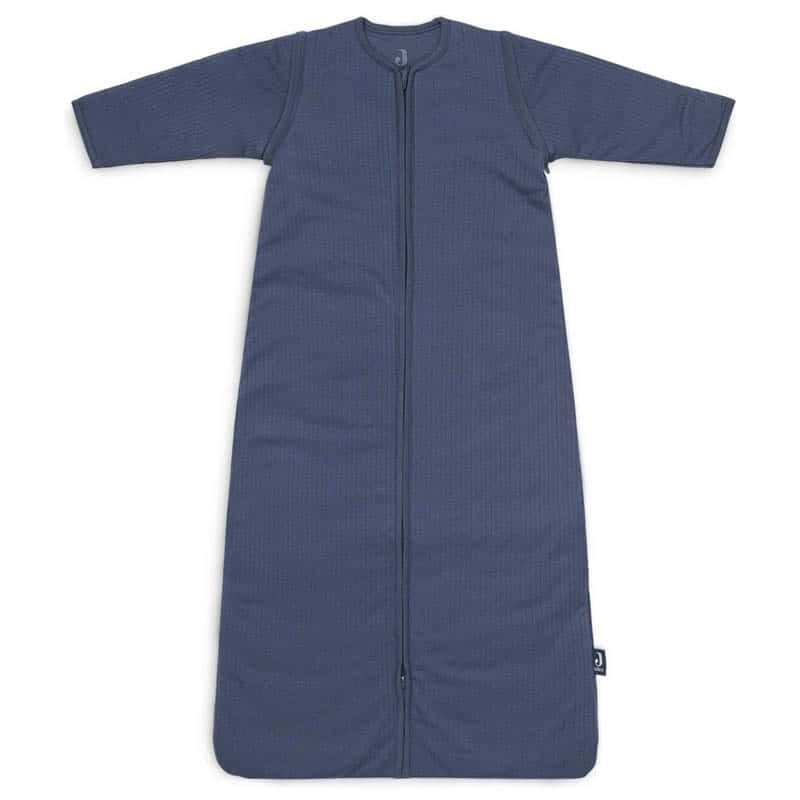 Jollein Slaapzak (90cm) met afritsbare mouwen - basic stripe jeans blue