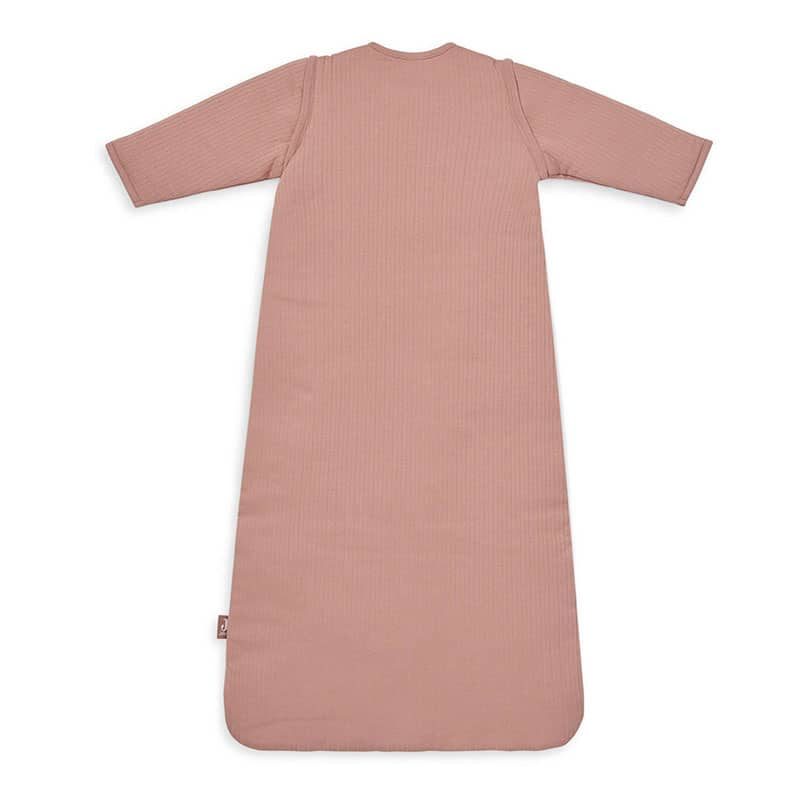 Jollein Slaapzak (90cm) met afritsbare mouwen - basic stripe rosewood