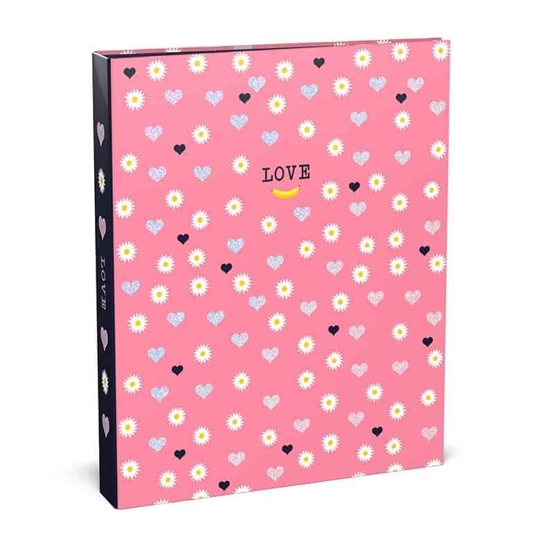 Lannoo Ringband Love Daisies patern pink