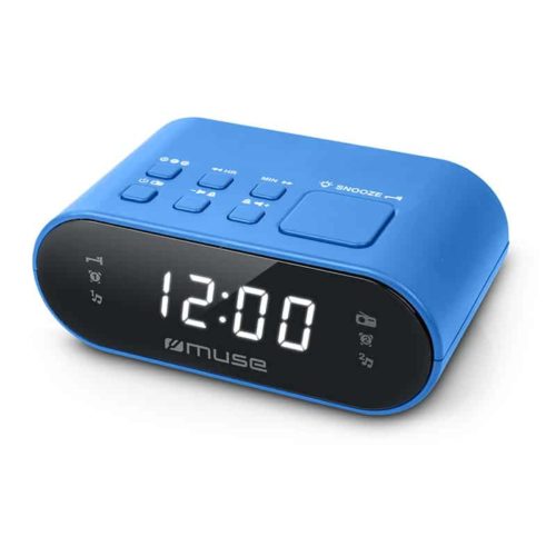 Muse Compacte klokradio FM blauw