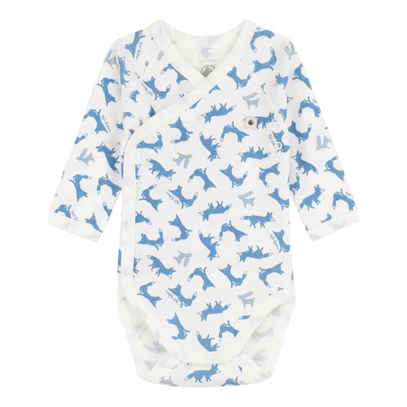 Petit Bateau Body lange mouw cc (2 stuks) blauw