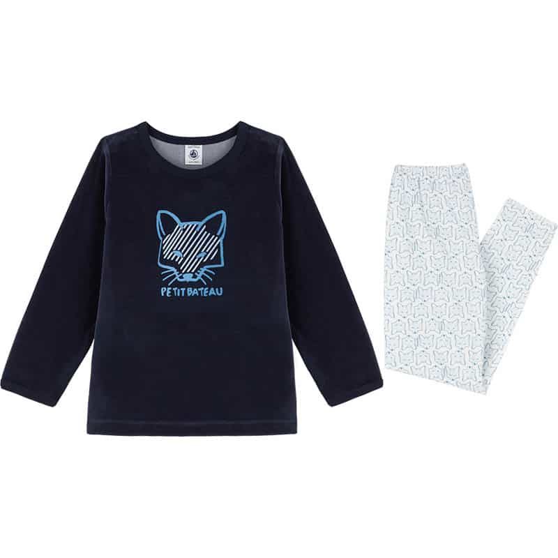 Petit Bateau Pyjama vos blauw