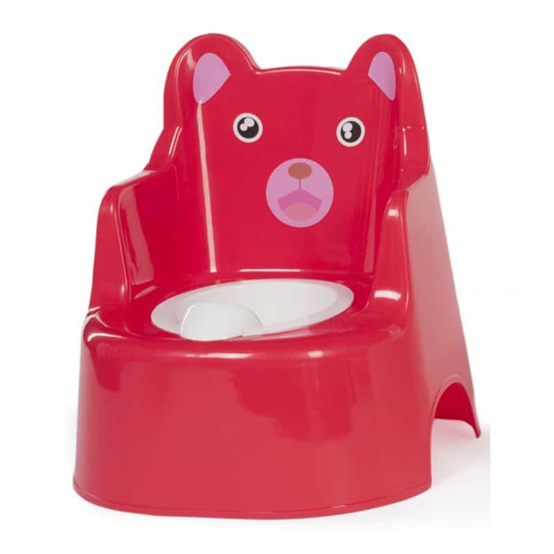 Quax Toiletje beer met rug rood