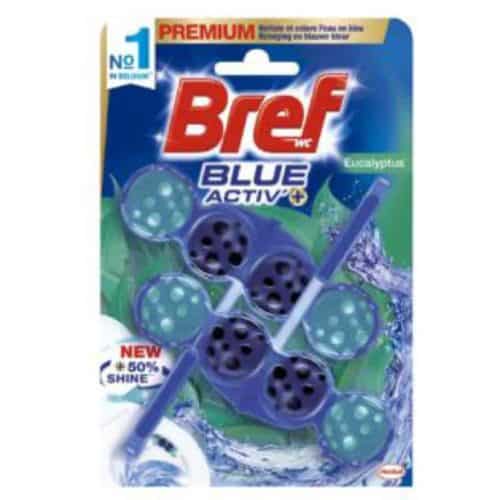 Bref WC Bleu Activ Eucalyptus Geruit Blok 2 x 50gr