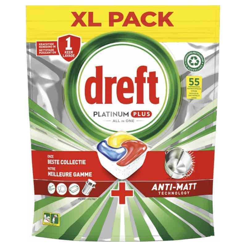 Dreft Platinum Plus 55 Tabs Citroen All in One